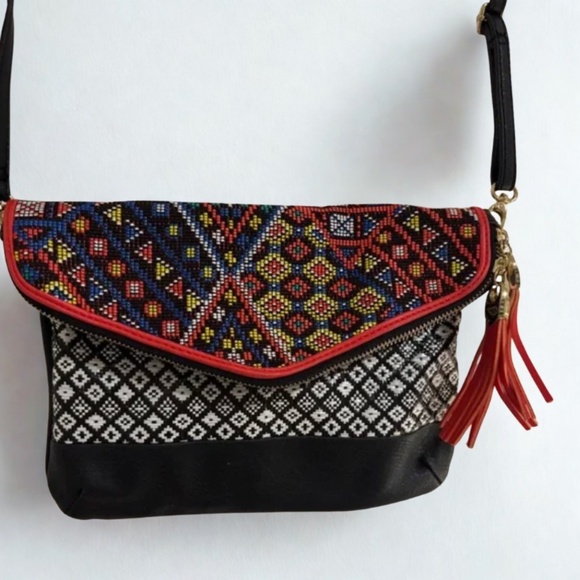 Aldo Boho Tribal Crossbody Bag - Picture 1 of 5